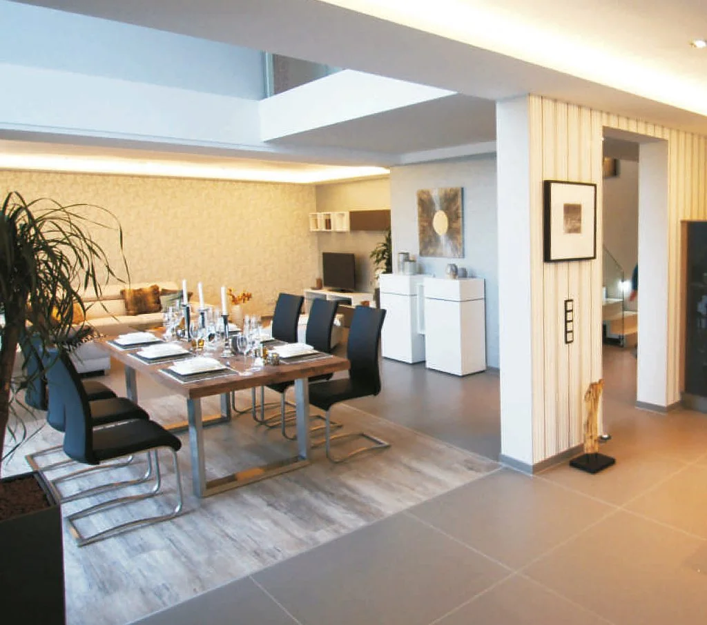 Musterhaus, Wohnzimmer