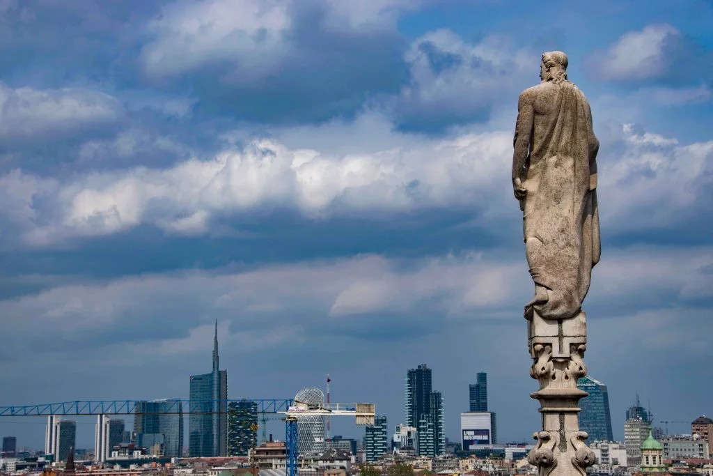 Blick vom Mailänder Dom auf Bosco Verticale. Fotograf: Thomas Greiner