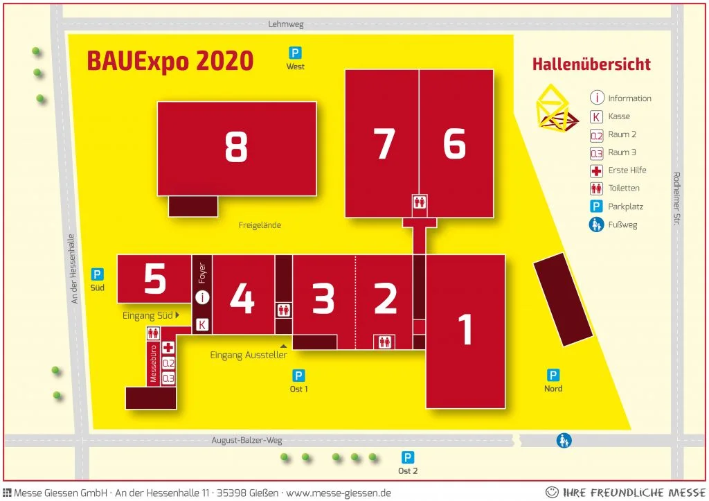 Hallenübersicht BAUExpo 2020