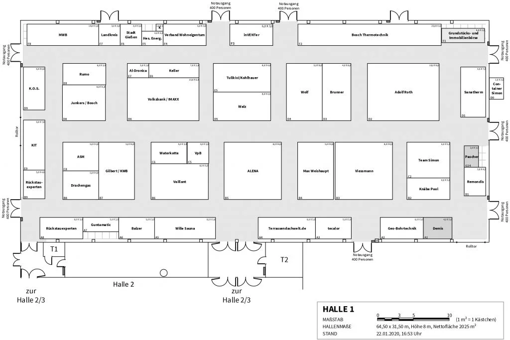 BAUExpo 2020, Messestand BAUEN+ENERGIE, Halle 1, Stand F3