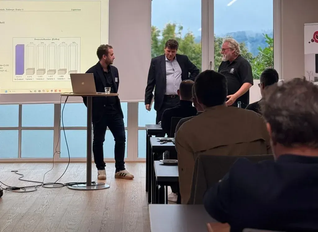 Referenten Dominik Weitzel und Joachim Schrader