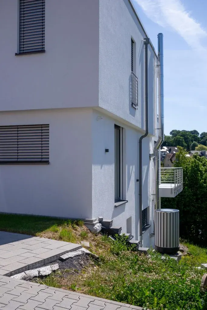 Wärmepumpe ist aus dem Keller ausgezogen