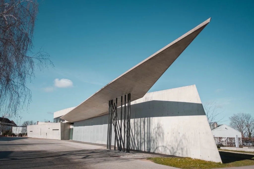Feuerwehrhaus (1993) für das Vitra-Werk, Weil am Rhein
