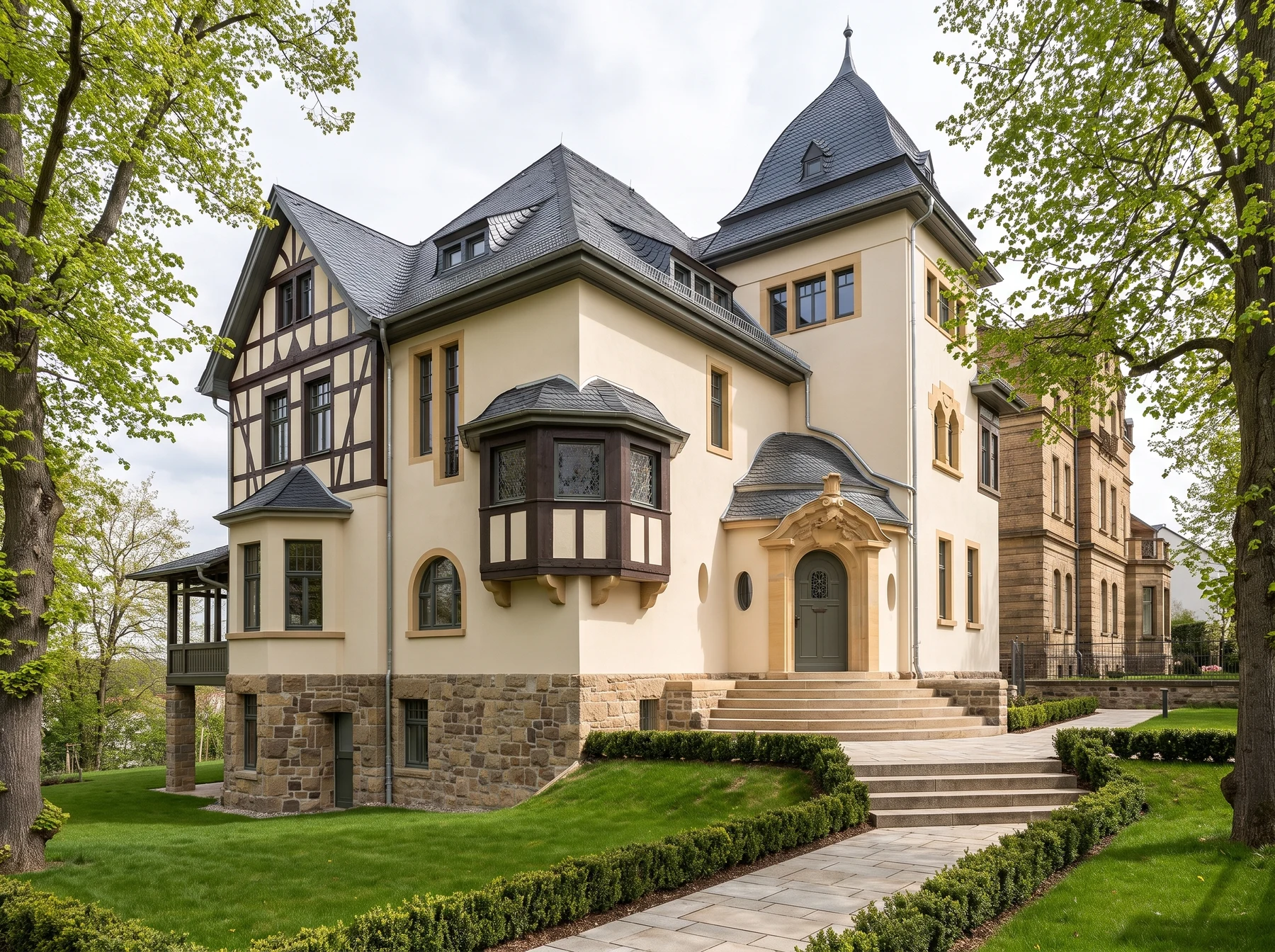 Studentenwohnheim Gießen — historische Villa nach der Sanierung