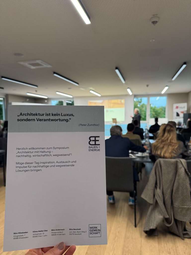 Symposium 2025 - Architektur mit Haltung - Nachhaltig, wirtschaftlich, wegweisend.